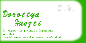 dorottya huszti business card